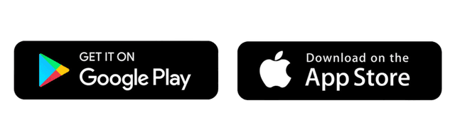 Disponível na Play Store e App Store